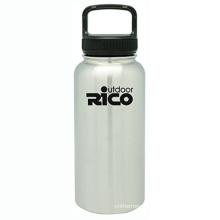 Durable Stainless Steel Vacuum Sports Bottle Silver 30oz